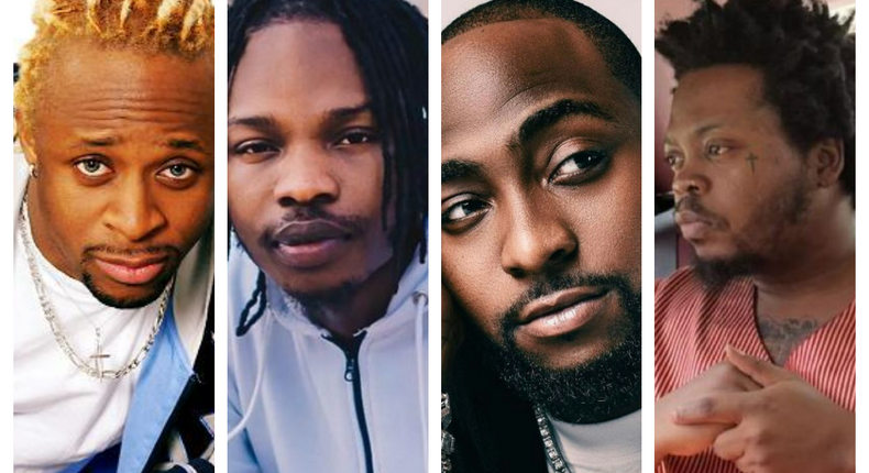 Tony Tetuila, Naira Marley, Davido, Olamide (1)