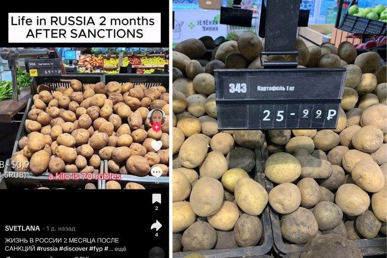 Cena ziemniaków 
