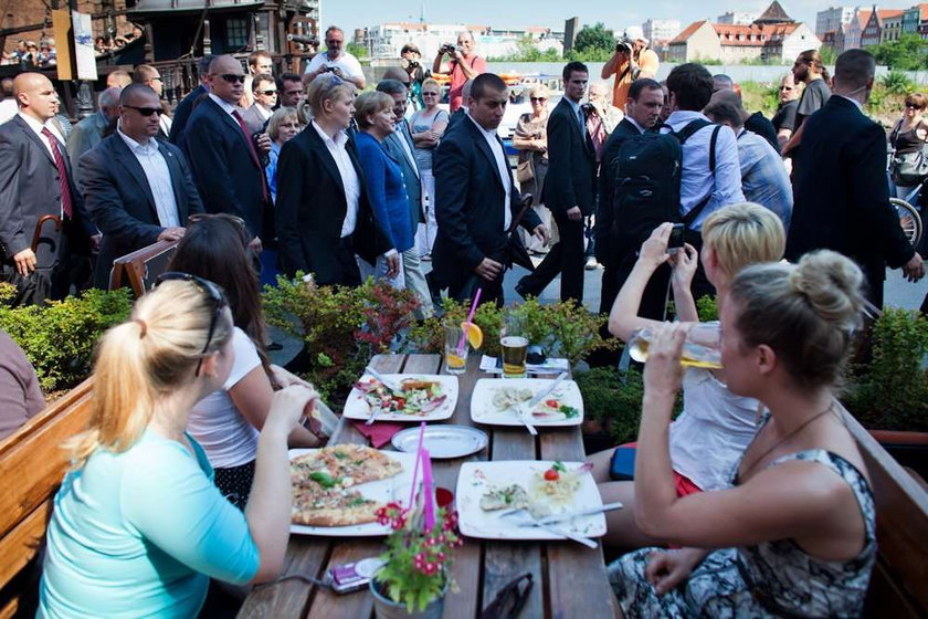 angela merkel, bronisław komorowski, hel, wizyta, statek