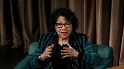 Supreme Court Justice Sonia Sotomayor said the conservative majority's Trump immunity ruling went too far.Jahi Chikwendiu/The Washington Post via Getty Images