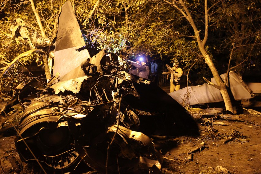 Pad vojnog aviona u Jejsku, Rusija