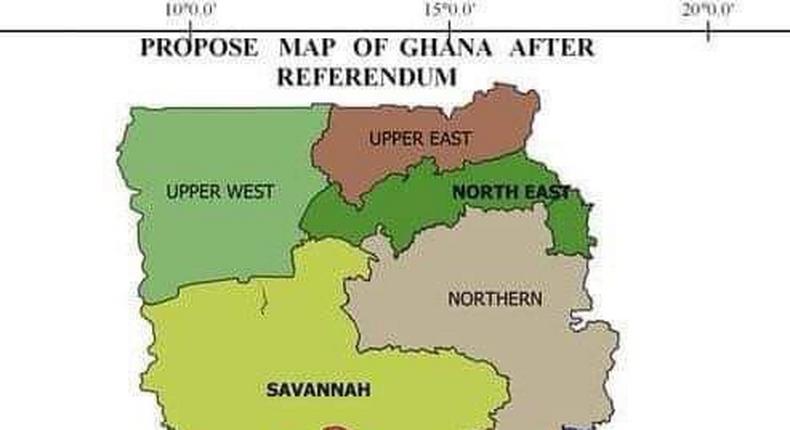 New proposed Ghana Map