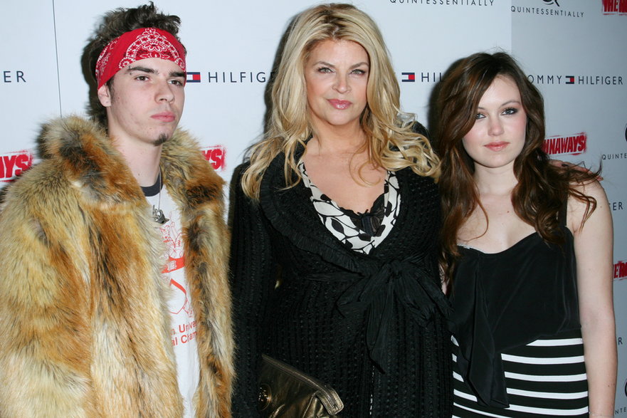 Kirstie Alley z dziećmi Williamem True i Lillie Price w 2010 r.