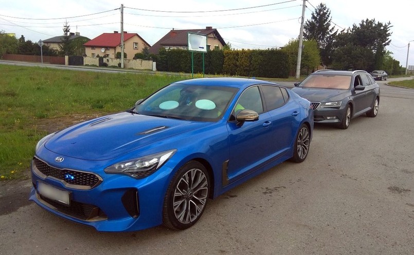 Kia Stinger śląskiej drogówki