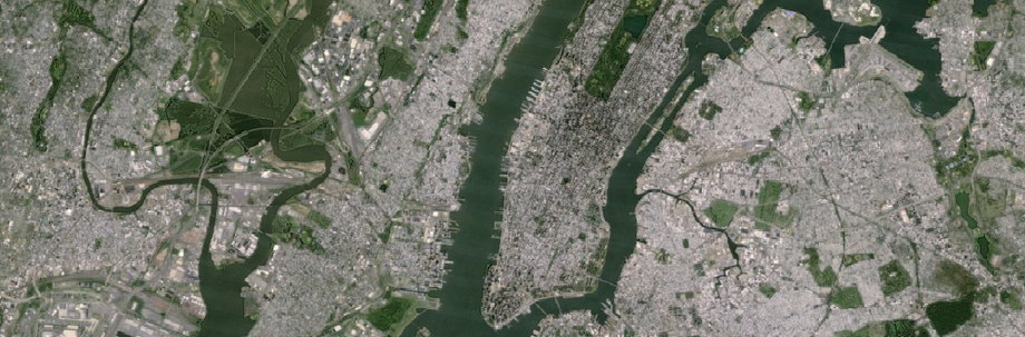 Nowy Jork na starych zdjęciach satelitarnych z Google Earth