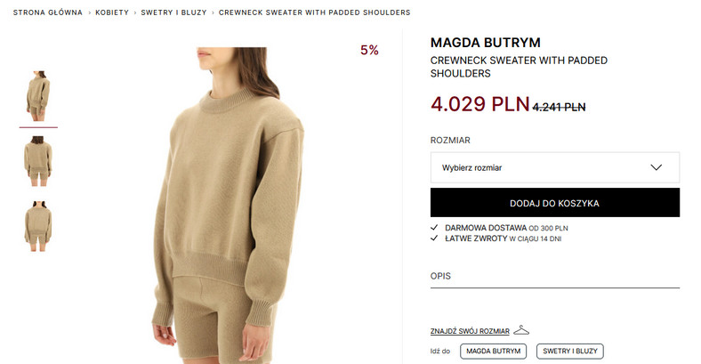 Magda Butrym - sweter