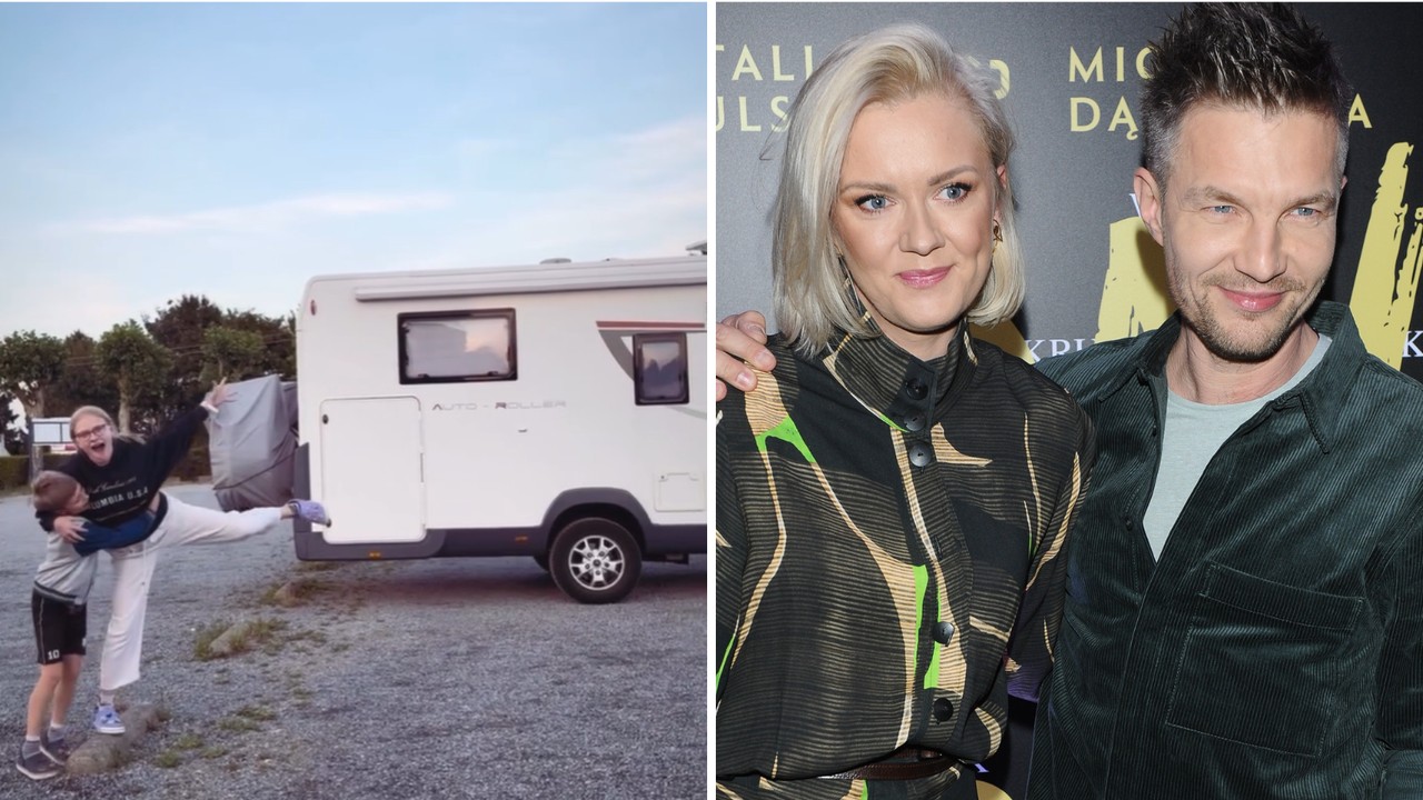 Żona Adama Sztaby relacjonuje podróż kamperem: kradzież, awaria, stłuczka...