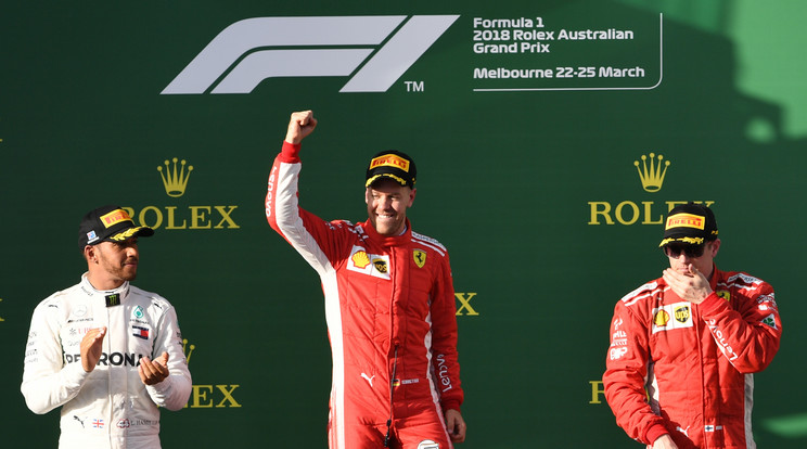 Vettel nyerte az idénnyitót /Fotó: AFP