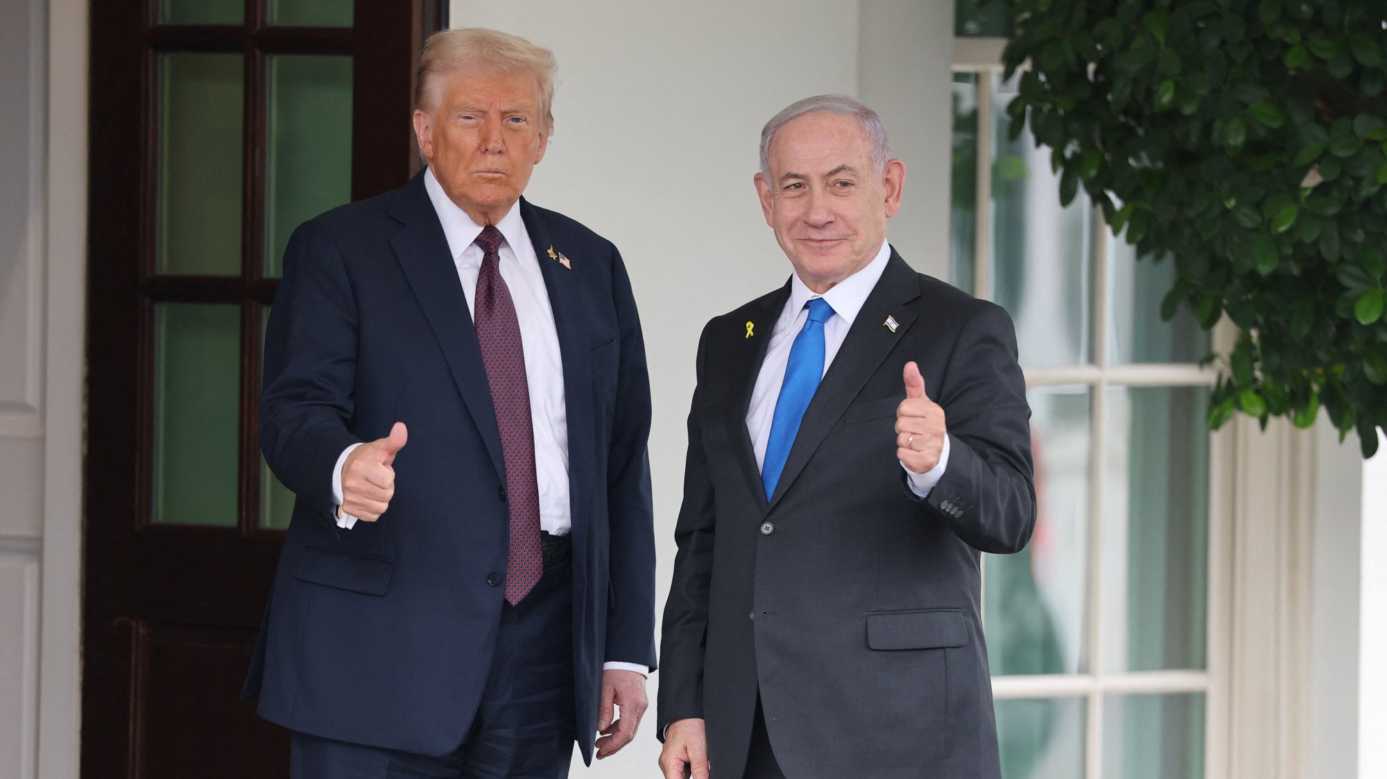 Americký prezident Donald Trump a izraelský premiér Benjamin Netanjahu.