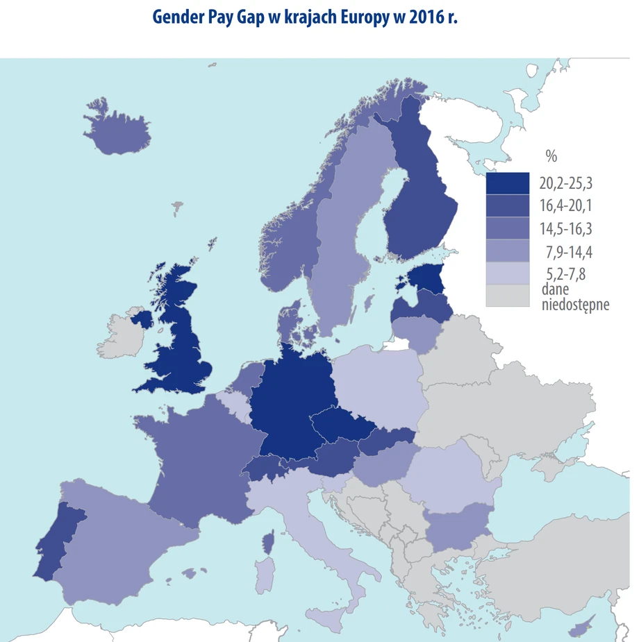 Gender Pay Gap w Europie