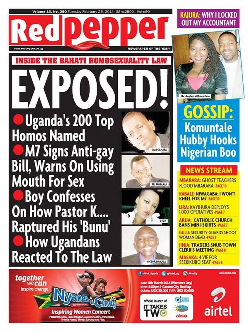 Naslovna strana koja praktično poziva na linč