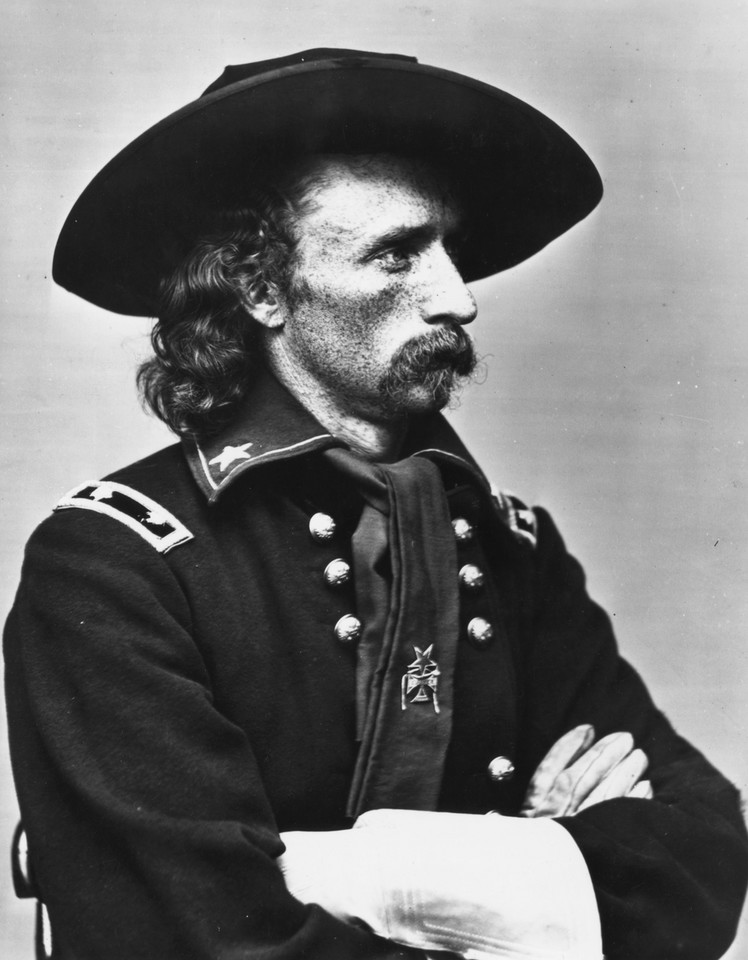 Generał George Armstrong Custer (1839-76). Fotografia z 1864 roku