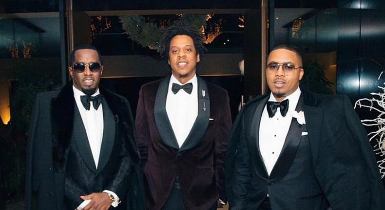 Music legends Jay Z, Nas, and Diddy set the internet on fire with classic tux photos