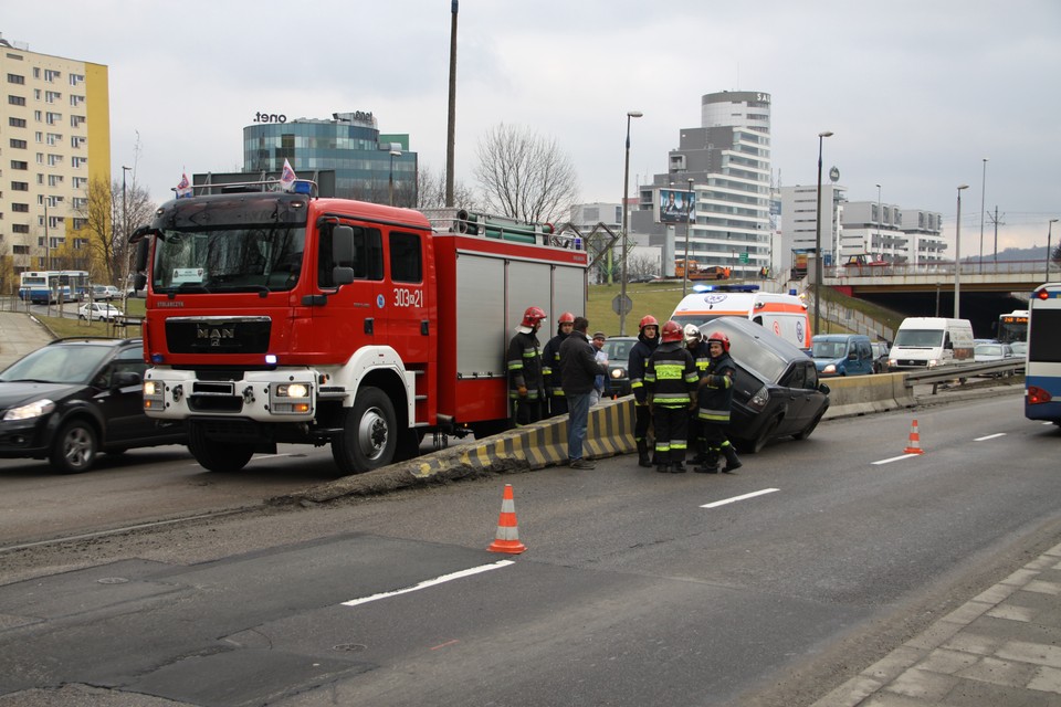 Wypadek, Armii Krajowej, fot. Norbert Litwiński/ Onet