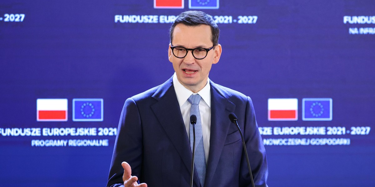 Premier Mateusz Morawiecki mocno liczył na środki z UE. Są mocno zagrożone.