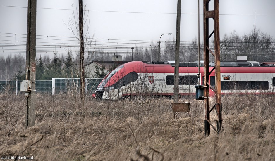 Dwieście metrów dalej wciąż przejeżdżają pociągi...