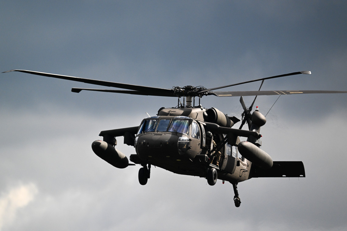 Śmigłowiec UH-60 Black Hawk podczas ćwiczenia NIEDŹWIEDŹ-22.