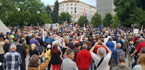 Protesty w Warszawie