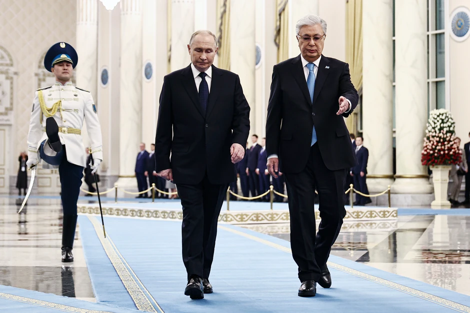 Vladimir Putin i Kasim Žomart Tokajev u Astani 27. novembra