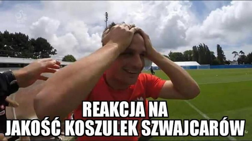 Memy pełne zniszczeń po remisie Francji i Szwajcarii. GALERIA