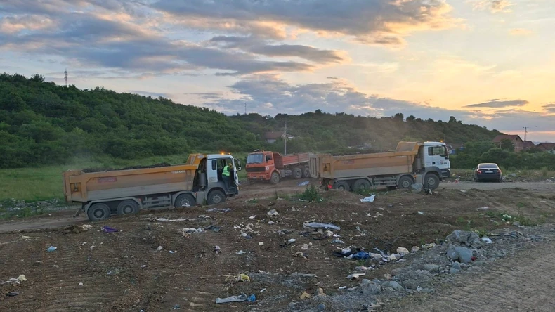 Požar na deponiju u Kraljevu.