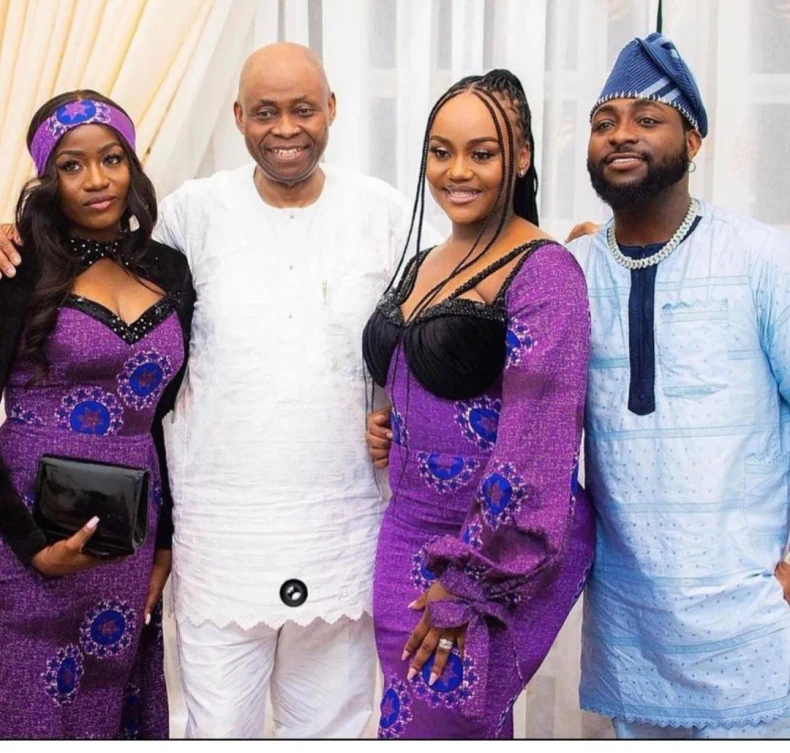 Davido and Chioma spotted wearing  wedding rings