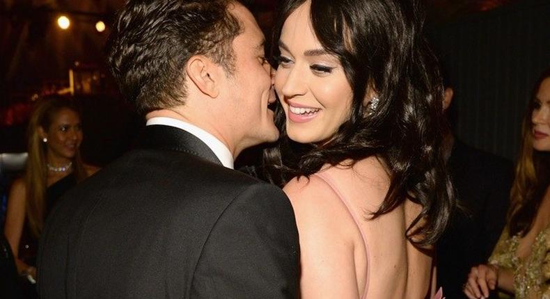 Katy Perry, Orlando Bloom at Golden Globes