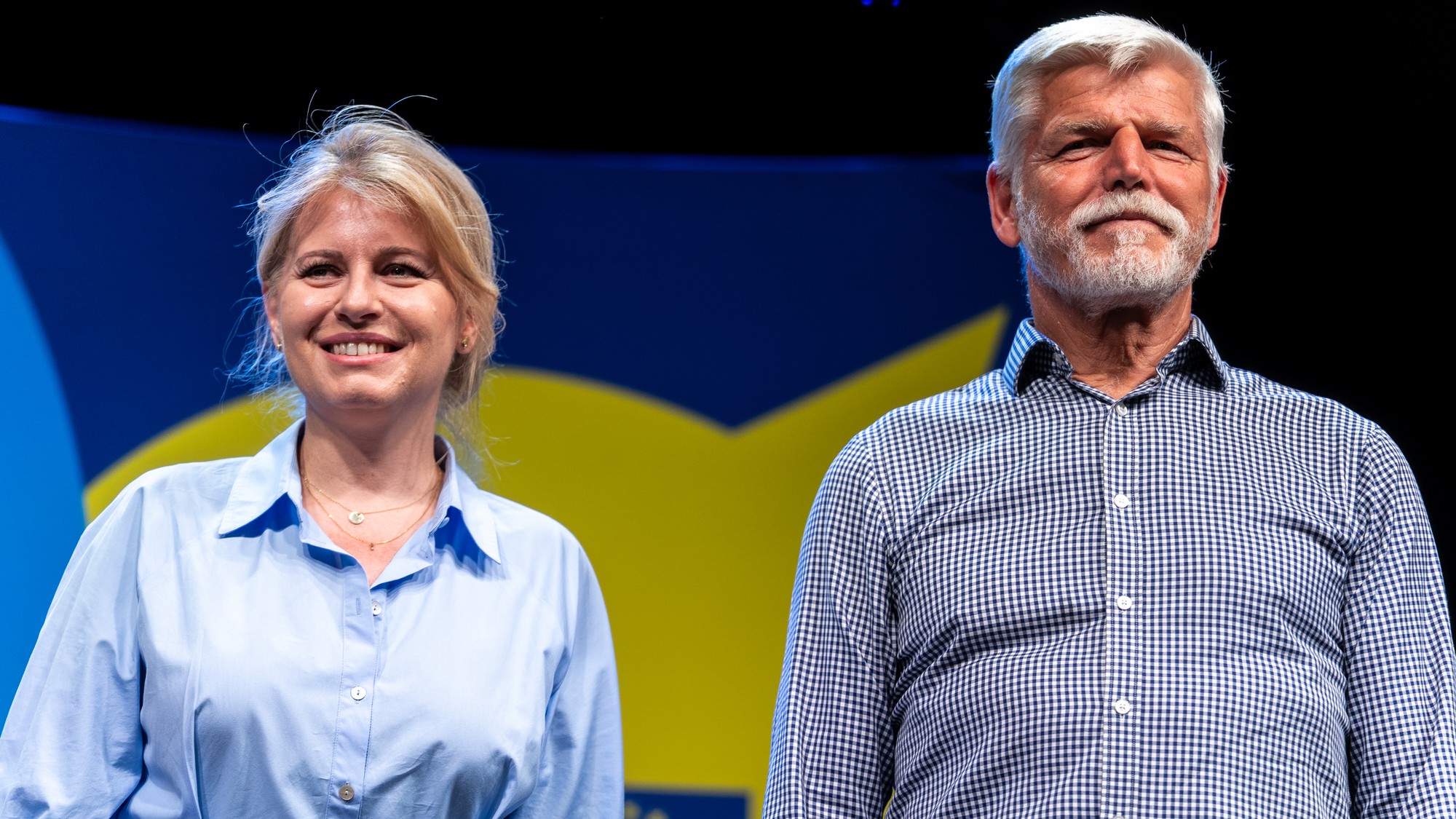 Bývalá slovenská prezidentka Zuzana Čaputová a český prezident Petr Pavel.