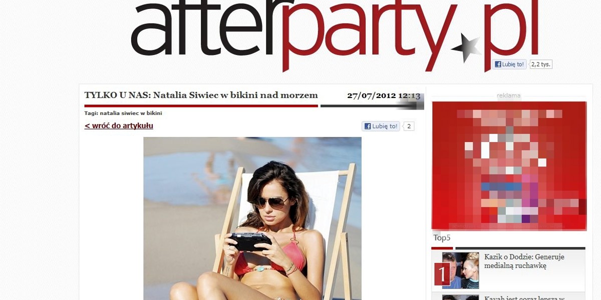 Natalia Siwiec w Afterparty