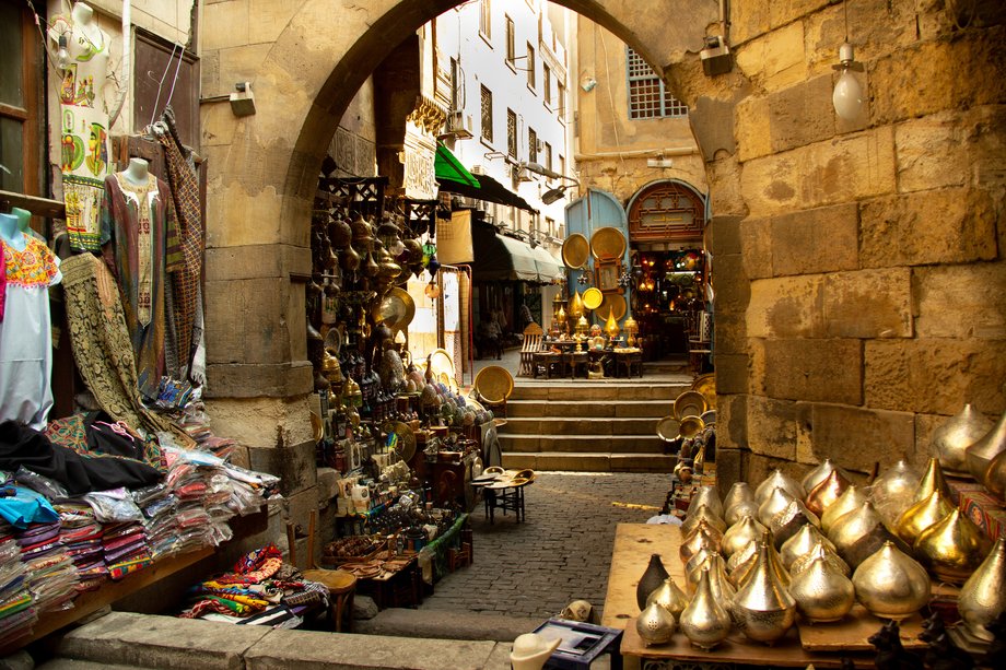 Rynek Khan Al-Khalili w Kairze