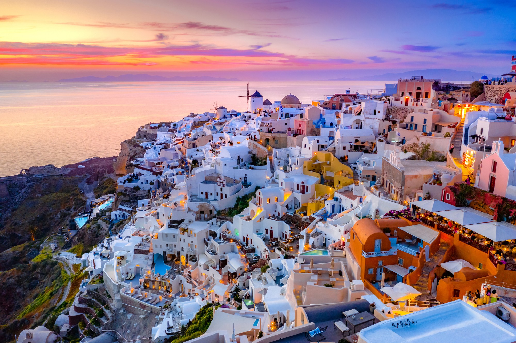 Grécky ostrov Santorini.