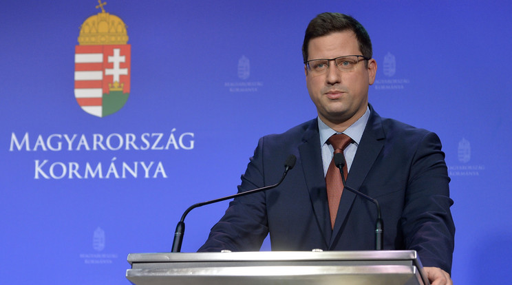 Gulyás Gergely Miniszterelnökséget vezető miniszter / Fotó: MTI/Soós Lajos