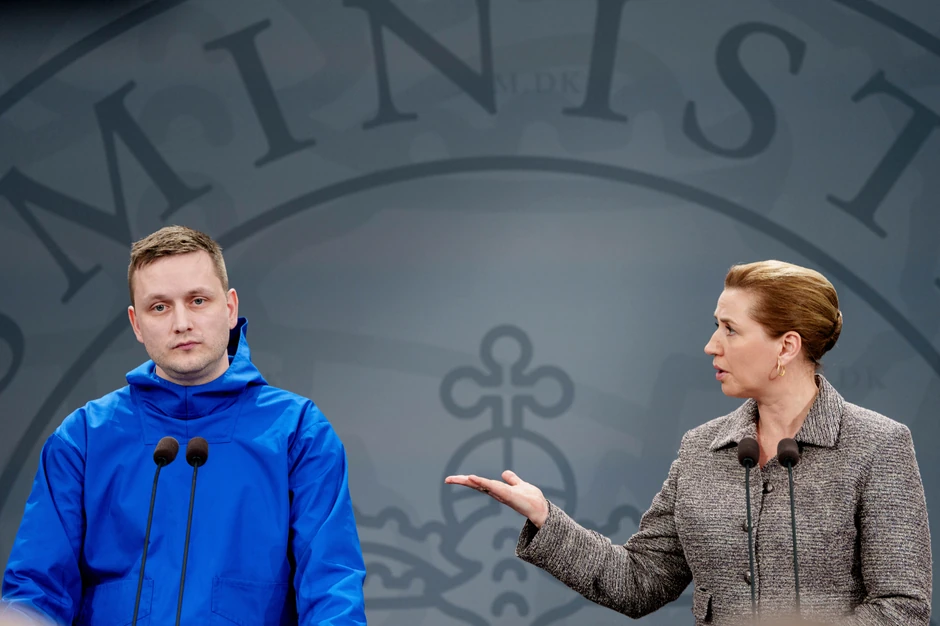 Premijer Grenlanda Jens Frederik Nilsen i danska premijerka Mete Frederiksen u Kopenhagenu