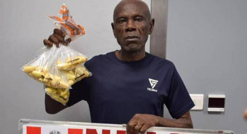 NDLEA arrests 67-year-old for ingesting cocaine to fund new marriage. [Facebook:NDLEA]