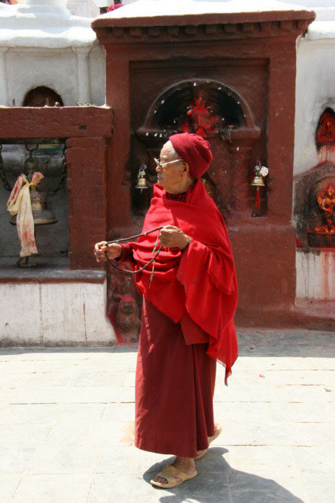 Nepal - Kathmandu, wszystkowidzące oczy Buddy