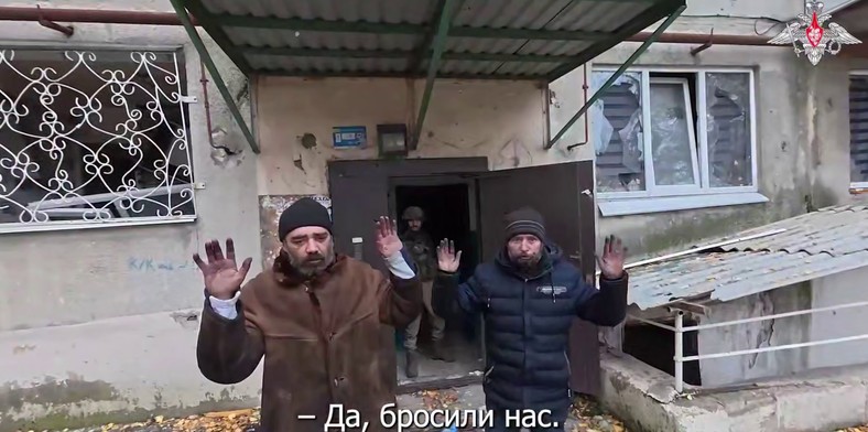 Kadr z rosyjskiego nagrania