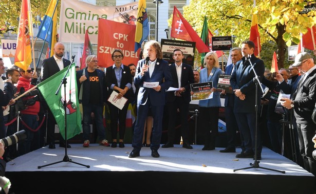 WARSZAWA PROTEST SAMORZĄDOWCÓW m.in. Rafał Trzaskowski, Jacek Karnowski