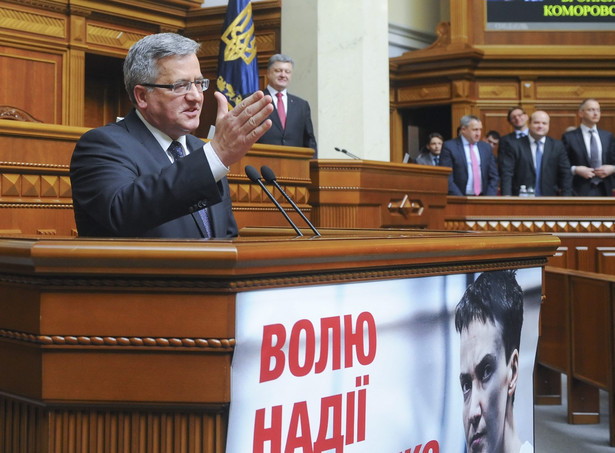 Ukraiński parlament: Najpierw przemawiał Komorowski, potem uhonorowali UPA