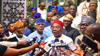 APC Governors led by Governor Hope Uzodinma of Imo State promise to ensure judicious use of fuel subsidy windfall. [TheNation]