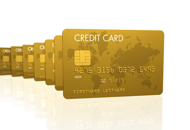 Szereg kart kredytowych, mat. shutterstock