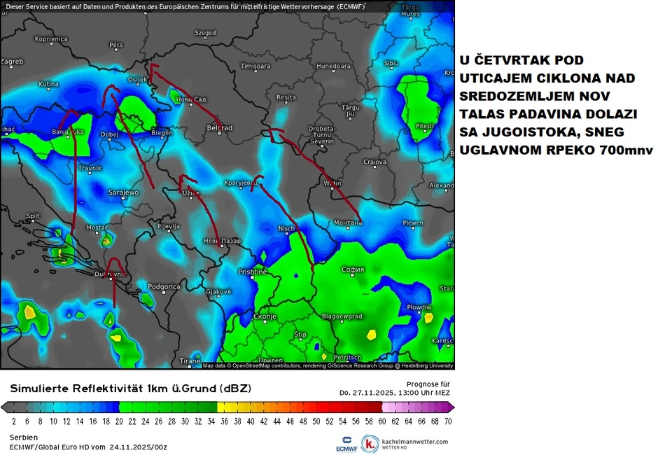 Novi preokret vremena krajem ove nedelje