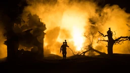 kolejna niespokojna noc na ukrainie. rosyjskie drony atakowały strażak