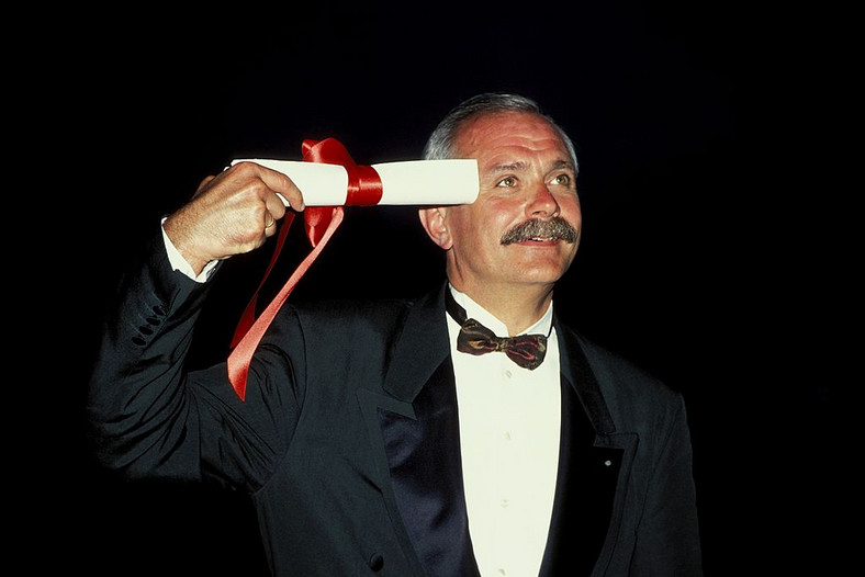 Nikita Michałkow na Festiwalu Filmowym w Cannes, 1994 r.