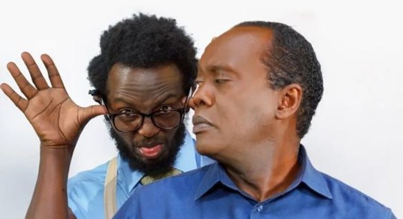 Jeff Koinange and Professor Hamo