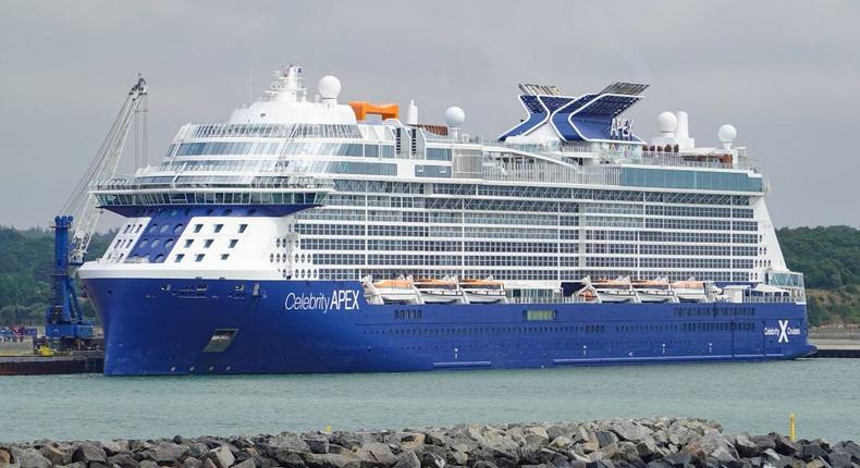 The Celebrity Apex ship hosted some 500 passengers all from Canada's Newfoundland province.picture alliance vis Getty Images