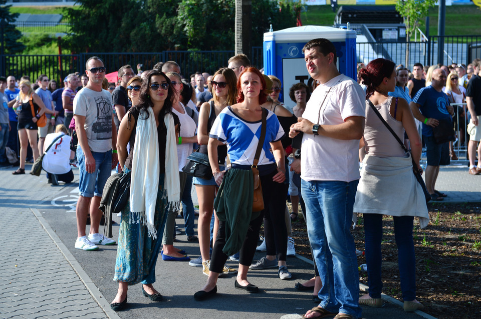 Przed koncertem Madonny na Stadionie Narodowym w Warszawie (fot. PAP/Jacek Turczyk)