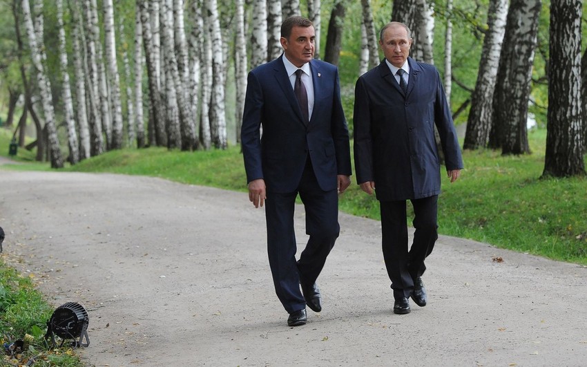 Aleksej Djumin i Vladimir Putin