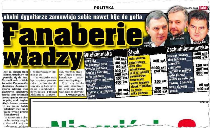 Fanaberie władzy