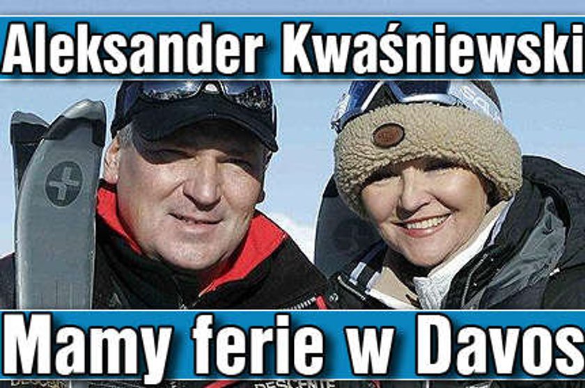 Aleksander Kwaśniewski. Mamy ferie w Davos