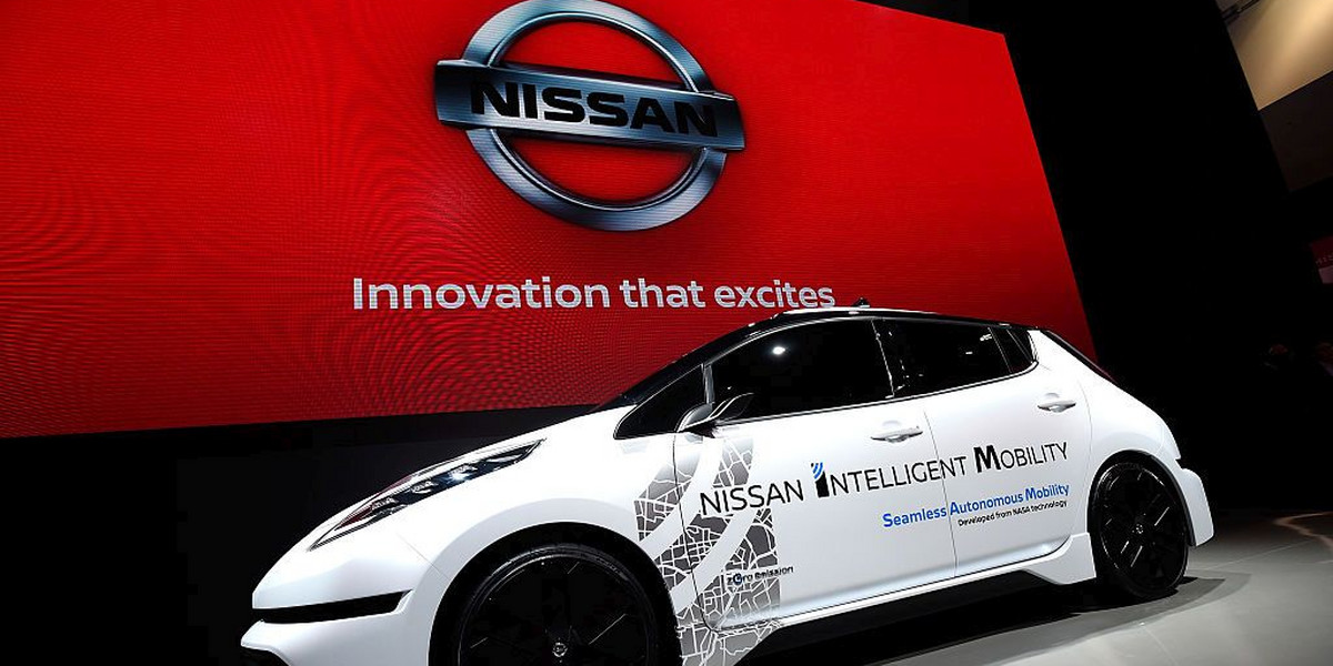 Nissan Leaf z systemem autonomicznej jazdy